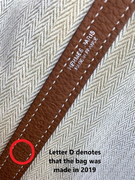 hermes garden party date stamp